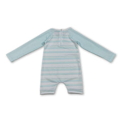 Long sleeves stripe baby boy summer swimsuit