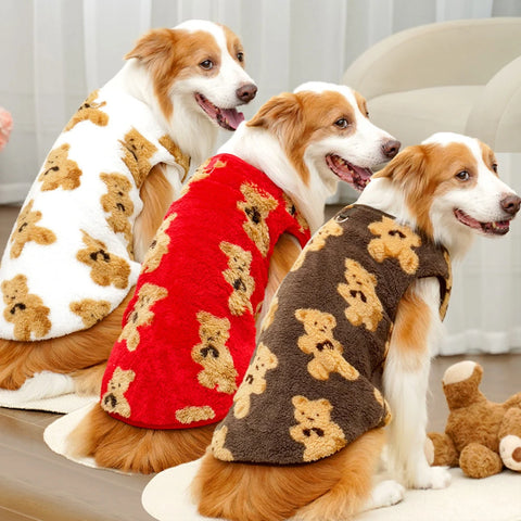 Flannel Winter Pet Pajamas ❄️ Warm Coat for Small to Large Dogs & Cats (M–7XL)