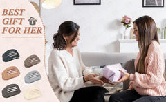 Fashion Oval Leopard Flat Hair Clips for Women