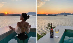 Off-Shoulder Flounce One-Piece Swimsuit – Women’s Half-Sleeve Monokini 2025