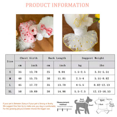 Summer Princess Dog Dress 🌸 Lightweight Skirt for Small Dogs & Puppies