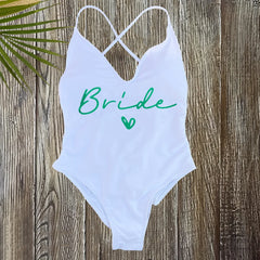 Team Bride One-Piece Swimsuit – Women’s Sexy Padded Bathing Suit 2025