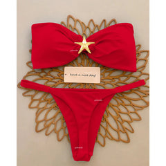 Push-Up Micro Brazilian Bikini Set – Women’s Sexy Bandeau Swimsuit