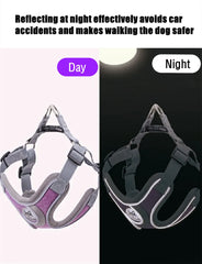 Adjustable Reflective Dog & Cat Harness – Mesh Pet Vest