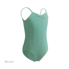 Girls Cotton Camisole Ballet Leotard – Sleeveless U-Back Bodysuit
