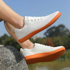 Lightweight Wide Toe Casual Sneakers for Men Women Breathable Mesh Walking Shoes Comfortable Outdoor Running Jogging Shoes