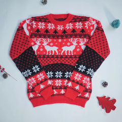 2025 New Women Men Kids Christmas Sweaters Casual Soft Jumpers Warm Thicken Matching Outfits Pullover Knitwear Xmas Family Look