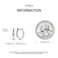 925 Silver Hoop Earrings for Women – Zircon Heart & Star Drops