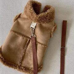 Luxury Soft Dog Vest Jacket – Designer Autumn/Winter Coat for Small & Medium Pets