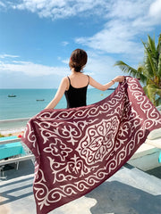 20 Styles Cotton-Linen Beach Sarong Wrap – Women’s Bikini Cover-Up & Summer Scarf