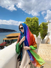 20 Styles Cotton-Linen Beach Sarong Wrap – Women’s Bikini Cover-Up & Summer Scarf