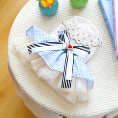 Small Puppy Summer Dress – Cute Bowknot Outfit for Wedding & Birthday Parties