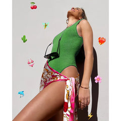 Sexy Push-Up Brazilian One-Piece Swimsuit – Women’s Solid Thong Monokini