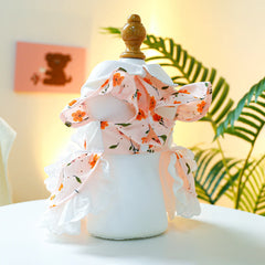 Floral Spring Pet Dress 🌼 Idyllic Princess Skirt for Dogs & Cats