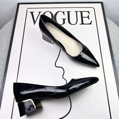 comfortable and versatile design, luxurious and light, high-end fashion, matching with small skirt, ladies' single shoes