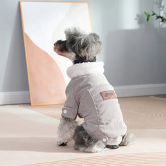 Warm Fleece Dog Jacket – Cozy Autumn/Winter Coat for Small & Medium Dogs and Cats