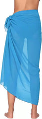 Chiffon Long Beach Skirt – Sheer Bikini Wrap & Swimsuit Cover-Up