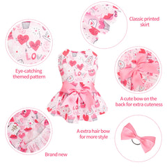 CuteBone Summer Dog Dress 🌸 Adorable Skirt Outfit for Small Dogs