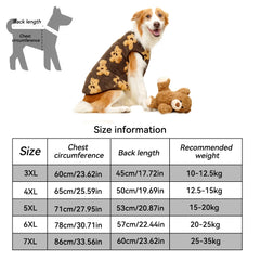 Flannel Winter Pet Pajamas ❄️ Warm Coat for Small to Large Dogs & Cats (M–7XL)