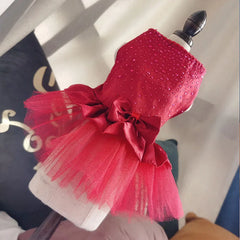 Cute Summer Dog Dress Lace Tulle Princess Outfit for Dogs & Cats