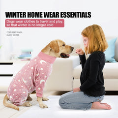 Winter Fleece Dog Jumpsuit – Warm Pet Pajamas & Overalls for Small, Medium & Large Dogs