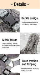 Adjustable Reflective Dog & Cat Harness – Mesh Pet Vest