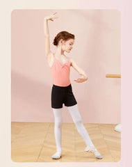 Girls Cotton Camisole Ballet Leotard – Sleeveless U-Back Bodysuit