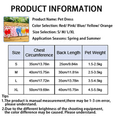 Summer Flower Dog Dress 🌸 Cooling Bowknot Outfit for Small Dogs & Cats