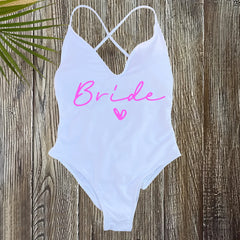 Team Bride One-Piece Swimsuit – Women’s Sexy Padded Bathing Suit 2025