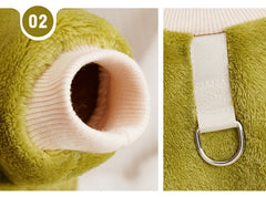 Fleece Warm Pet Clothes – Winter Dog Jumpsuit Pajamas