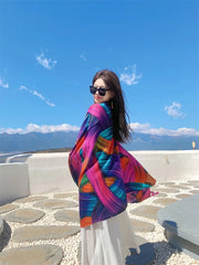 20 Styles Cotton-Linen Beach Sarong Wrap – Women’s Bikini Cover-Up & Summer Scarf