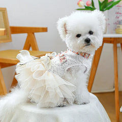 Luxury Princess Pet Dress – Fancy Spring/Summer Outfit for Small Dogs & Cats