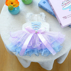 Dream Gauze Pet Dress – Elegant Summer Outfit for Small Dogs & Cats