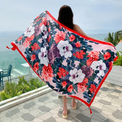 20 Styles Cotton-Linen Beach Sarong Wrap – Women’s Bikini Cover-Up & Summer Scarf