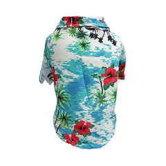🌺 Hawaiian Style Dog Shirt – Summer Pet T-Shirt for Small & Medium Dogs  Description (Bullet Points):