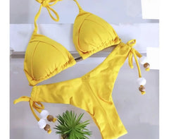 RUOTONGSEPT 2025 Sexy 13-Color Triangle Push-Up Brazilian Bikini Set