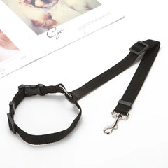 Two-in-One Pet Car Seat Belt – Adjustable Nylon Dog Leash