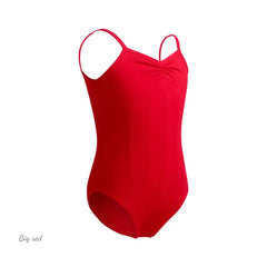 Girls Cotton Camisole Ballet Leotard – Sleeveless U-Back Bodysuit