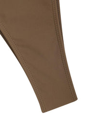 Tie-Side Shiny Ring Bandeau Bikini – Women’s Padded Low-Waist Swimsuit 2025