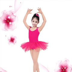 Girls Suspender Ballet Tutu Dress – Elegant Stage Dance Outfit