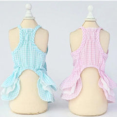 Rabbit Print Dog Dress 🐰 Cute Sling Jumpsuit Outfit for Pets