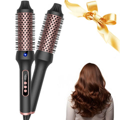 1.5" Thermal Ionic Curling Brush – Loose Curls & Volume Styler (9 Heat Settings)