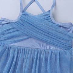 Girls Glittery Mesh Dance Dress – Lyrical & Ballet Costume