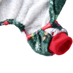 Christmas Winter Dog Pajamas – Warm Pet Clothes for Small Dogs & Cats