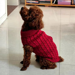 Classic Dog Sweater – Winter Pullover for Small Dogs