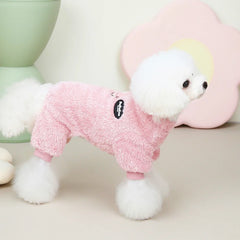 Warm Fleece Dog Jumpsuit – Windproof Winter Coat for Small & Medium Dogs
