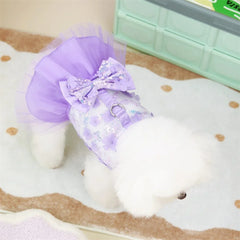 Sweet Summer Princess Pet Dress – Wedding Outfit for Small Dogs & Cats