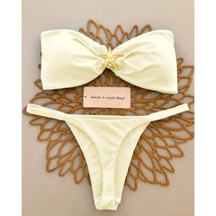 Push-Up Micro Brazilian Bikini Set – Women’s Sexy Bandeau Swimsuit