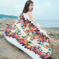 20 Styles Cotton-Linen Beach Sarong Wrap – Women’s Bikini Cover-Up & Summer Scarf