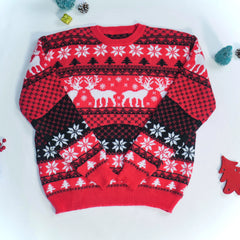 2025 New Women Men Kids Christmas Sweaters Casual Soft Jumpers Warm Thicken Matching Outfits Pullover Knitwear Xmas Family Look